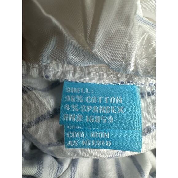 J McLaughlin Sz 10 Tropical‎ Palm Leaf Pants stretch Coastal Aloha Made in USA - Picture 5 of 9